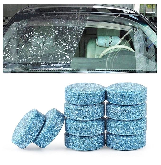 HSR Car Accessories in 10 PCs Car Wiper Detergent Effervescent Tablets Washer Auto Windshield Cleaner Glass Wash Cleaning Tablets