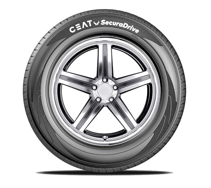 Ceat SecuraDrive 215/60 R16 95H Tubeless Car Tyre,Black,Medium
