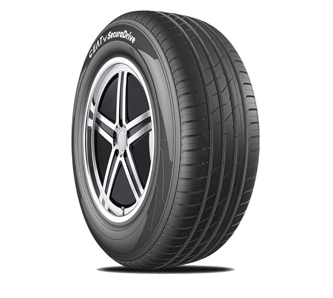Ceat SecuraDrive 215/60 R16 95H Tubeless Car Tyre,Black,Medium