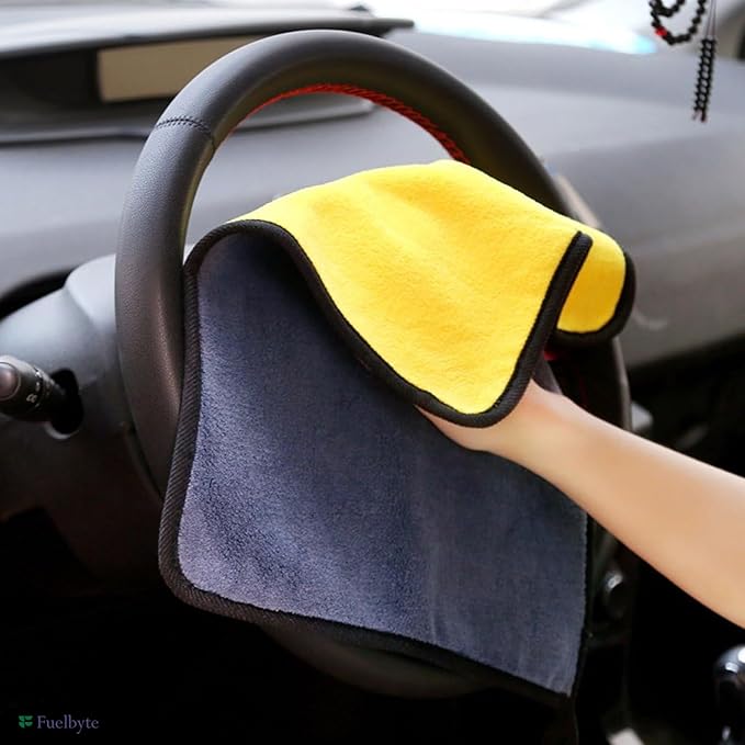 Fuelbyte 4 Pcs Car Cleaning Brush, Car Accessories 2025 Microfiber Cleaning Cloth Kit for Car Ac Cleaning Kit, Car Interior Accessories for Dust Cleaning, Car Cleaning Cloth (4 pcs)